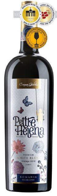 Petite Helena Premium White Blend | Roemenië | gemaakt van de druif: Chardonnay, sarba