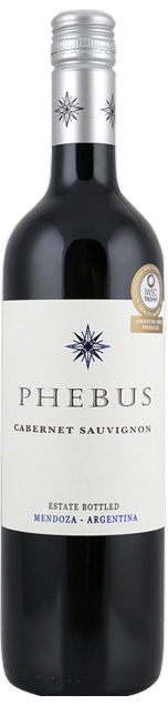 Phebus Cabernet Sauvignon | Argentinië | gemaakt van de druif Cabernet Sauvignon