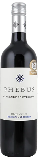 Phebus Cabernet Sauvignon | Argentinië | gemaakt van de druif Cabernet Sauvignon