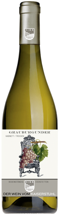 Weingut Hiss – Baden Grauburgunder Kabinett Trocken | Duitsland | gemaakt van de druif: Grauburgunder, Pinot Gris
