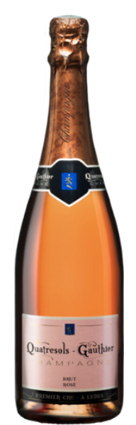 Quatresols Gauthier Brut Rose Champagne Premier Cru | Frankrijk | gemaakt van de druif: Chardonnay, Pinot Meunier, Pinot Noir