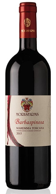 Morisfarms Barbaspinosa Maremma Toscana DOC Rosso 0,375L | Italië | gemaakt van de druiven Cabernet Sauvignon en Sangiovese