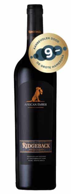Ridgeback African Ember | Zuid-Afrika | gemaakt van de druif: Grenache Noir, Mourvèdre, Shiraz, Viognier