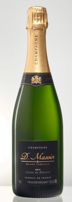 Champagne D. Massin Cuvee Réserve, brut | Frankrijk | gemaakt van de druif: Chardonnay, Pinot Noir