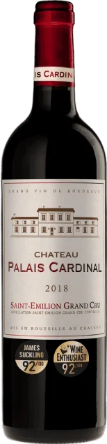 Château Palais Cardinal Saint-Emilion Grand Cru | Frankrijk | gemaakt van de druiven Cabernet Franc, Cabernet Sauvignon en Merlot