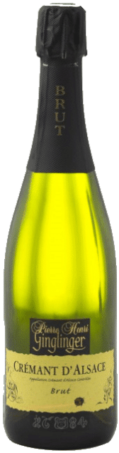 Pierre Henri Ginglinger – Crémant d’Alsace Brut (1/2) | Frankrijk | gemaakt van de druif: Auxerrois, Pinot Noir, Riesling