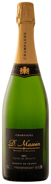 Champagne D. Massin Cuvee Réserve Brut | Frankrijk | gemaakt van de druif: Chardonnay, Pinot Noir