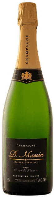 Champagne D. Massin Cuvee Réserve Brut | Frankrijk | gemaakt van de druiven Chardonnay en Pinot Noir