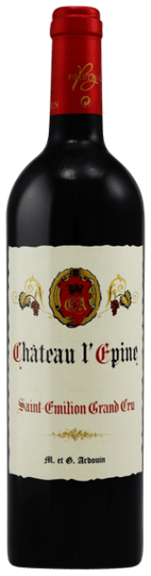 Château l’Epine Saint-Émilion Grand Cru | Frankrijk | gemaakt van de druif: Cabernet Franc, Cabernet Sauvignon, Merlot