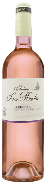 Château les Merles Bergerac Rosé | Frankrijk | gemaakt van de druif: Cabernet Sauvignon, Merlot