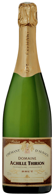 Domaine Achille Thirion Crémant d’Alsace Brut | Frankrijk | gemaakt van de druif: Auxerrois, Chardonnay, Pinot Blanc