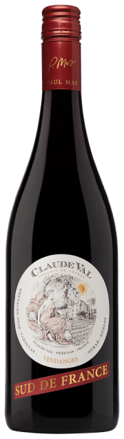 Paul Mas Claude Val Rouge | Frankrijk | gemaakt van de druif: Carignan, Grenache Noir, Merlot, Syrah