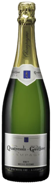 Quatresols Gauthier Champagne Brut Belle Estime Premier Cru | Frankrijk | gemaakt van de druiven Chardonnay, Pinot Meunier en Pinot Noir