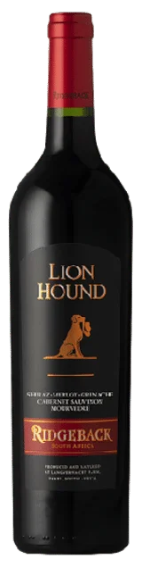 Ridgeback Lion Hound Red | Zuid-Afrika | gemaakt van de druiven Cabernet Sauvignon, Grenache Noir, Merlot, Mourvèdre en Shiraz