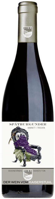 Weingut Hiss – Baden Spätburgunder Kabinett Trocken | Duitsland | gemaakt van de druif: Pinot Noir, spaetburgunder