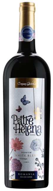 Crama Girboiu Petite Helena Premium White Blend | Roemenië | gemaakt van de druiven Chardonnay en sarba