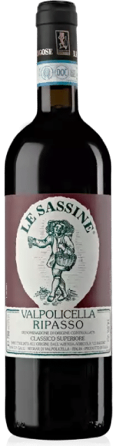 Le Ragose Le Sassine Valpolicella Ripasso | Italië | gemaakt van de druiven Corvina en Corvinone