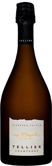 Champagne Tellier Les Massales, Extra brut | Frankrijk | gemaakt van de druiven Chardonnay, Pinot Meunier en Pinot Noir