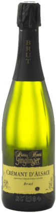 Pierre Henri Ginglinger - Crémant d'Alsace Brut (1/2) | Frankrijk | gemaakt van de druiven Auxerrois, Pinot Noir en Riesling