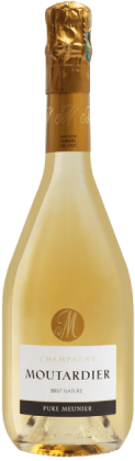 Champagne Moutardier - 100% Meunier Brut Nature | Frankrijk | gemaakt van de druif Pinot Meunier